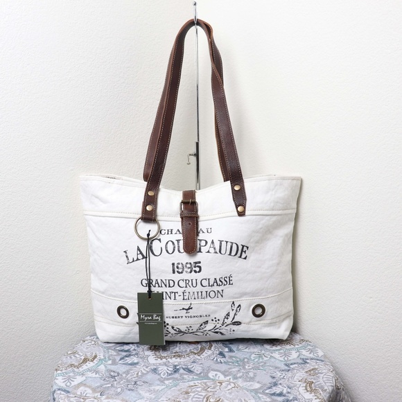 🆕Myra Bag FRENCHY Large Tote Bag Canvas Bag Purse - Picture 2 of 8